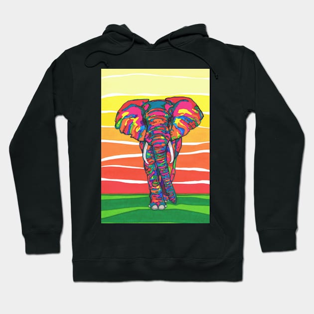 African Elephant Hoodie by SpencerHart